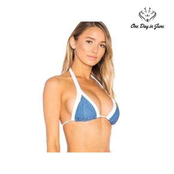 Seafolly Block Party Slide Bikini Top Size 6 - Picture 1 of 4